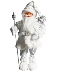 Christmas Decoration NELAUG 48 cm Santa Claus Silver_1021941