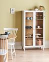 Glass Display Cabinet TINGLEDALE 80 cm White