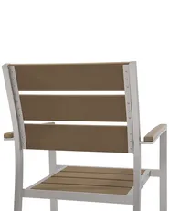 Set of 6 Garden Chairs VERNIO Brown_713299