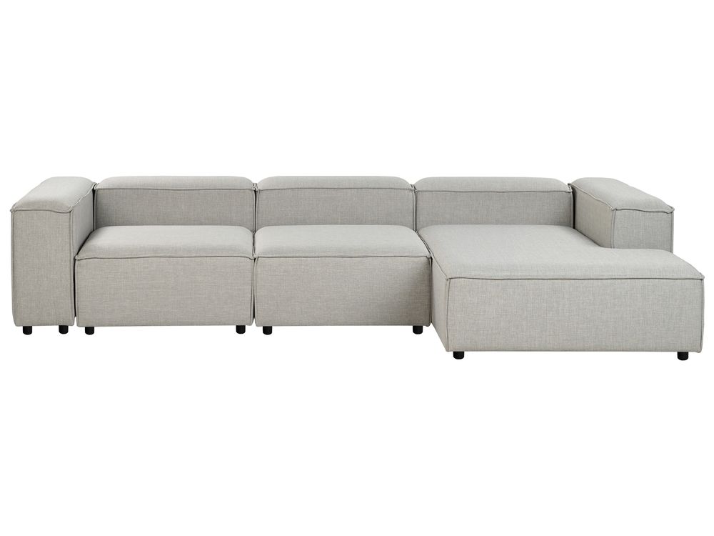 Modular Corner Sofa 4 Seater ARDAL Fabric Light Grey Left Hand