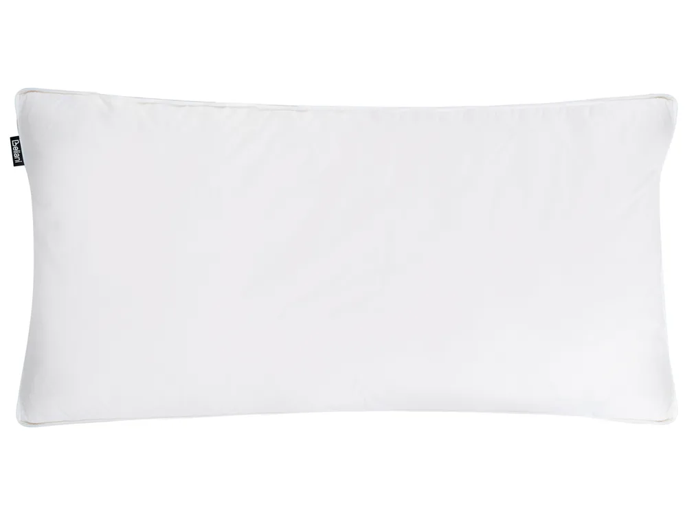 Set of 2 Bed Pillows VIHREN Low 40 x 80 cm Duck Feathers and Down White_1020273