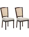 Tuolisetti 2 kpl BONANZA Puu Tummanruskea/beige