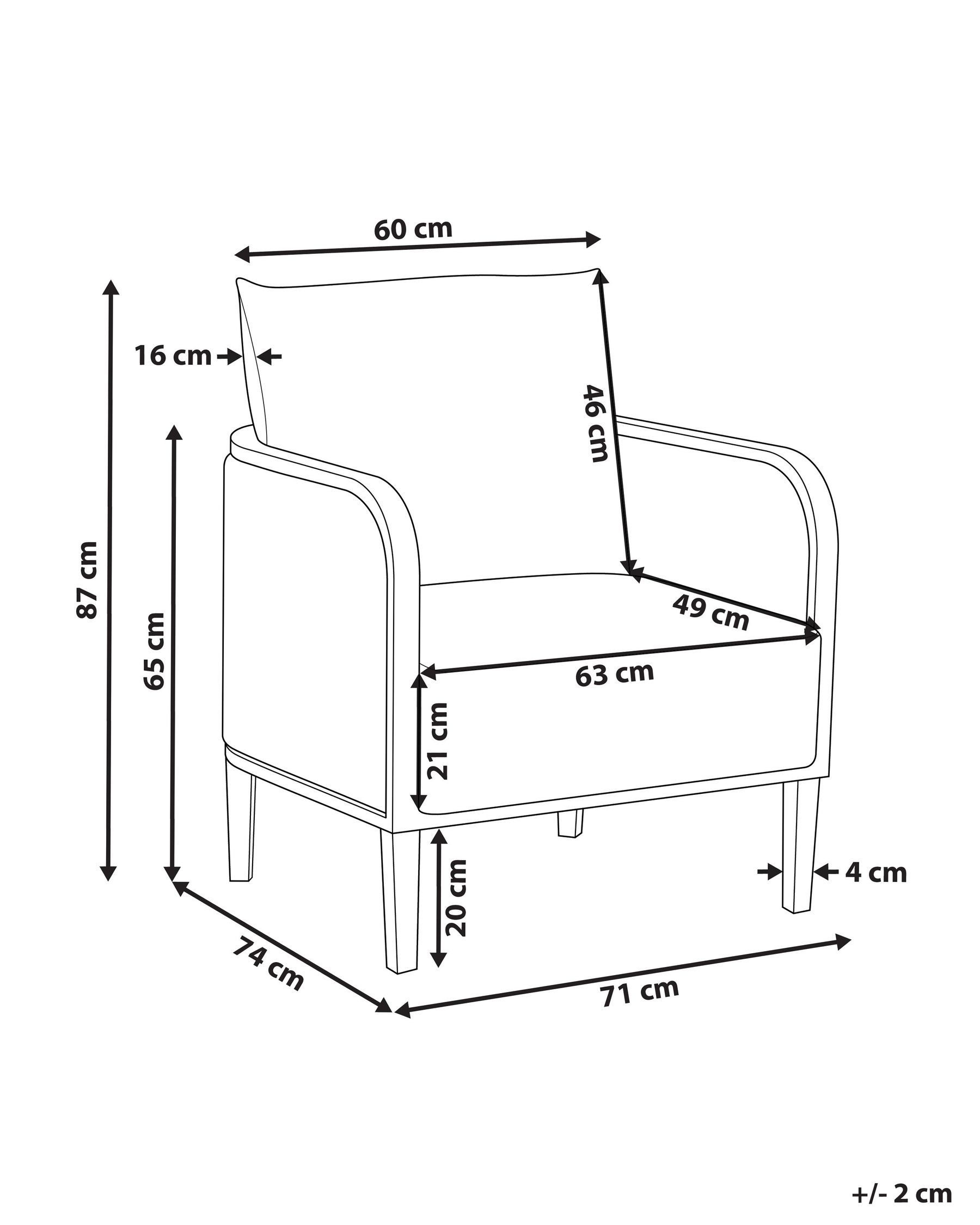 Trädgårdsfåtölj MONTEFALCO Metall Vit_905460