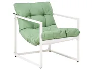Garden Lounge Set with Table 4 Seater GARDA Metal Green_1021270