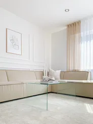 Coffee Table KENDALL Tempered Glass Transparent_831806