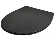WC-istuinkansi PUTUMAYO  kapea pehmeästi sulkeutuva duroplast Musta_1016551