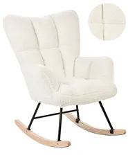 Rocking Chair OULU Boucle White_855478