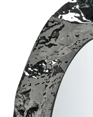 Wall Mirror LOGNES 56 cm 95 cm Black_1029909