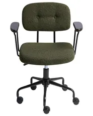 Desk Chair ALGERITA Boucle Dark Green_1054283