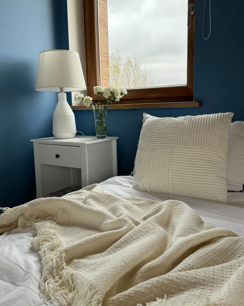 Bedspread YERBENT Cotton 200 x 220 cm Off-White_961688