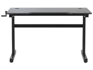 Manual Adjustable Gaming Desk DURBIN 120 cm 60 cm RGB LED Black_795368