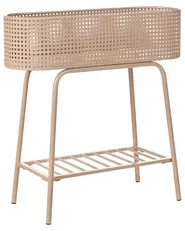 Plant Stand LINNAEA 60 cm Metal Beige_1064718
