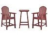 Bistrosetti ADIRONDACK Punainen