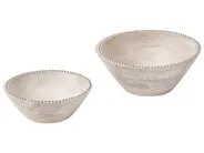 Set of 2 Bowls LUXOR Mango Wood Light Brown_1003871