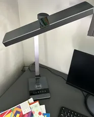 LED Desk Lamp LACERTA with Wireless Charger Metal Silver_937858