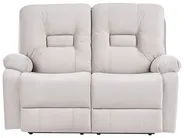 Soffgrupp med elektrisk reclinerfunktion 6-sits BERGEN med USB-port Sammet Ljusbeige_1064827