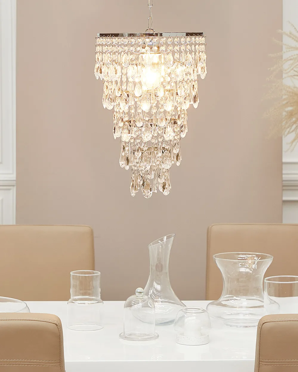 Chandelier ENTWASH Metal Silver