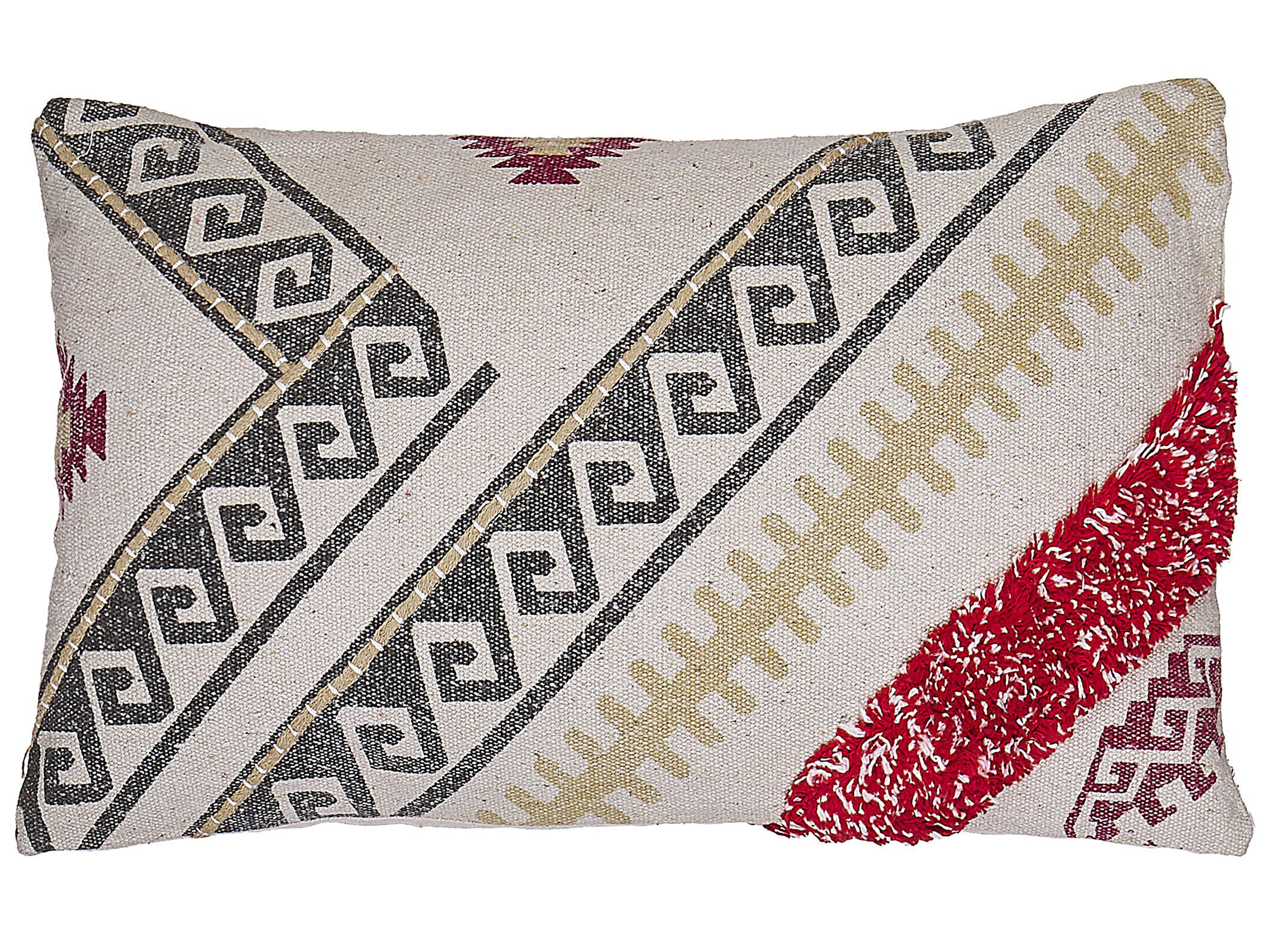 Koristetyyny BETULA 30 x 50 cm Puuvilla Beige Geometrinen kuvio