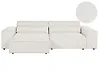 Modular Corner Sofa 3 Seater HELLNAR Boucle Off-White Right Hand