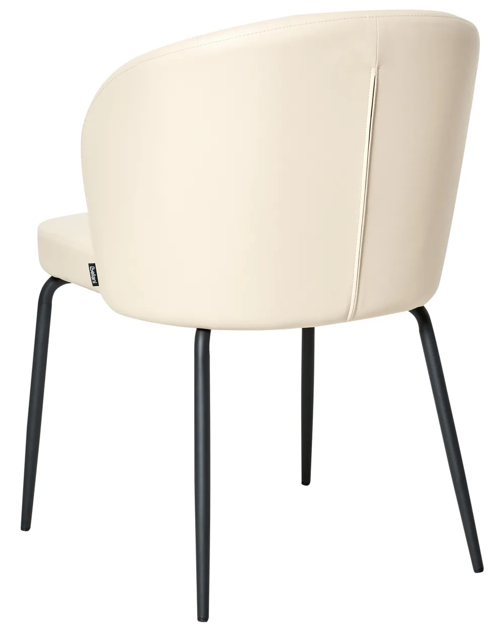 Set of 2 Dining Chairs ZANA Faux Leather Light Beige_986852