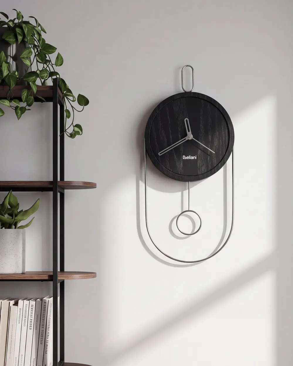 Wall Clock SIERRE 20 cm Black
