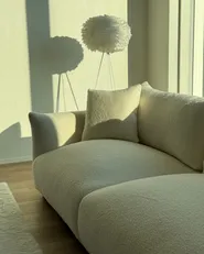 Sofa 3 Seater LUVOS Boucle Off-White_1018001