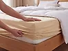 Muotoonommeltu lakana JANBU 200 x 200 cm Puuvilla Beige
