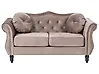 Sofa 2 Seater SKIEN Velvet Taupe