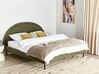 Bed Boucle MARGUT 180 x 200 cm (EU Super King) Olive Green