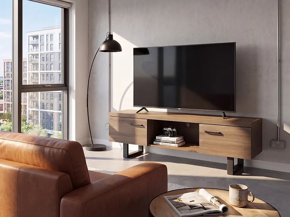 TV-taso TIMBER Tummanruskea_1154892