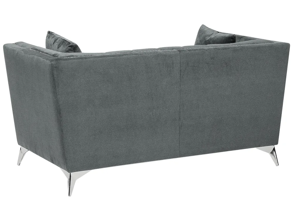 Soffa 2-sits GAULA Sammet Grå_706267