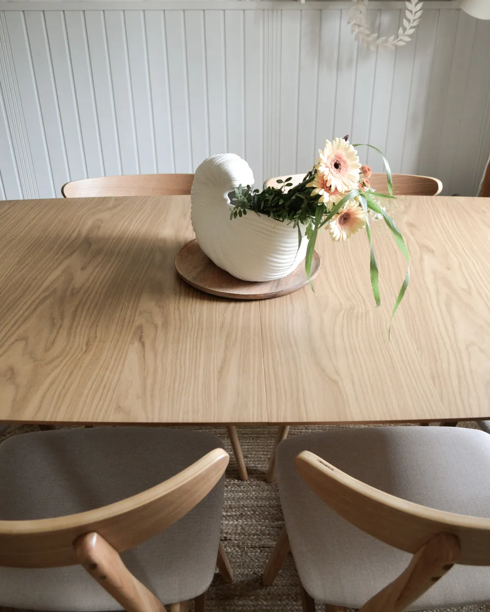 Extending Dining Table MADOX Light Oak 150/190 cm 90 cm_941311