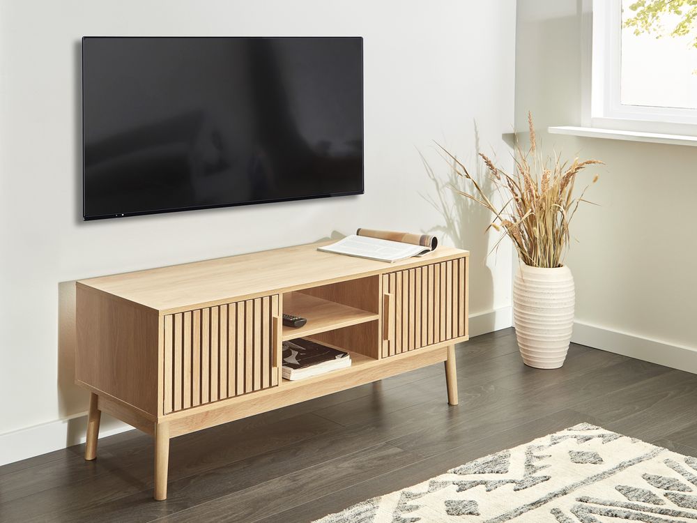 TV-benk LYNWOOD Lysebrun