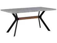 Matbord BENSON Grå betongeffekt 160 cm 90 cm_755584