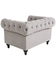 Armchair CHESTERFIELD Fabric Light Grey_675641