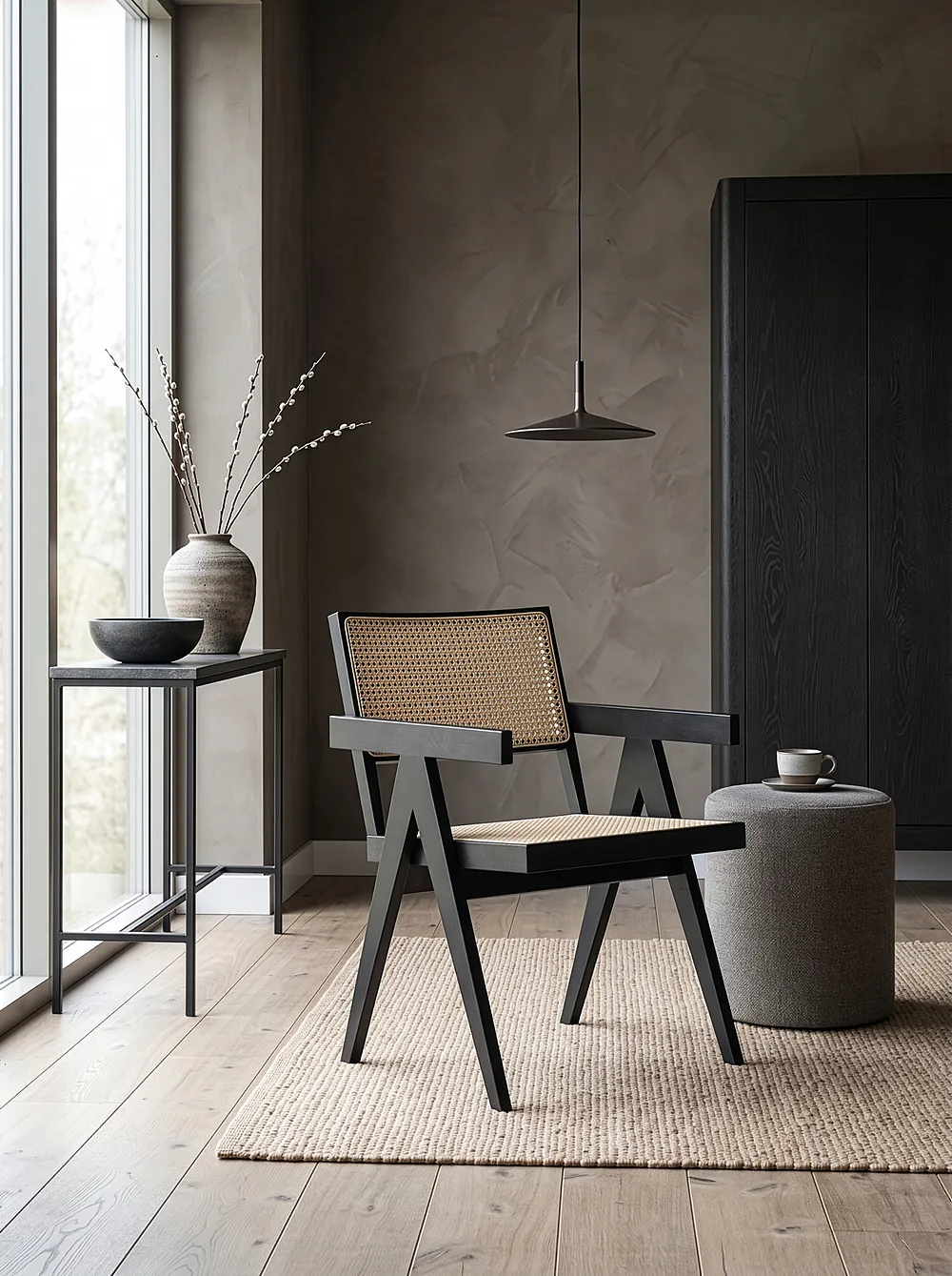 Dining Chair WESTBROOK Wood Black_1150915