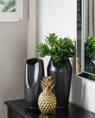Koriste Ananas TYANA Keramiikka Kulta_857670