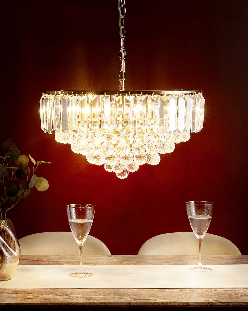 Chandelier ACHEIRO L Crystal Gold