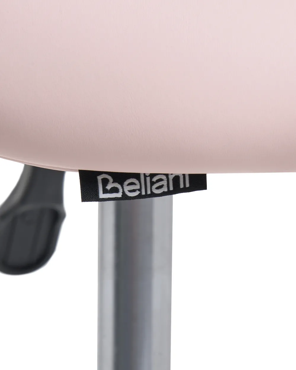 Saddle Stool DUMONT Faux Leather Pastel Pink_1072589