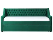 Trundle Bed Velvet MONTARGIS 90 x 200 cm (EU Single) Emerald Green_827014