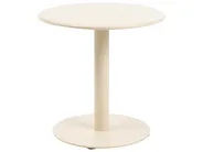 Trädgårdssoffbord VITTUONE 50 cm 50 cm Metall Beige_1094924