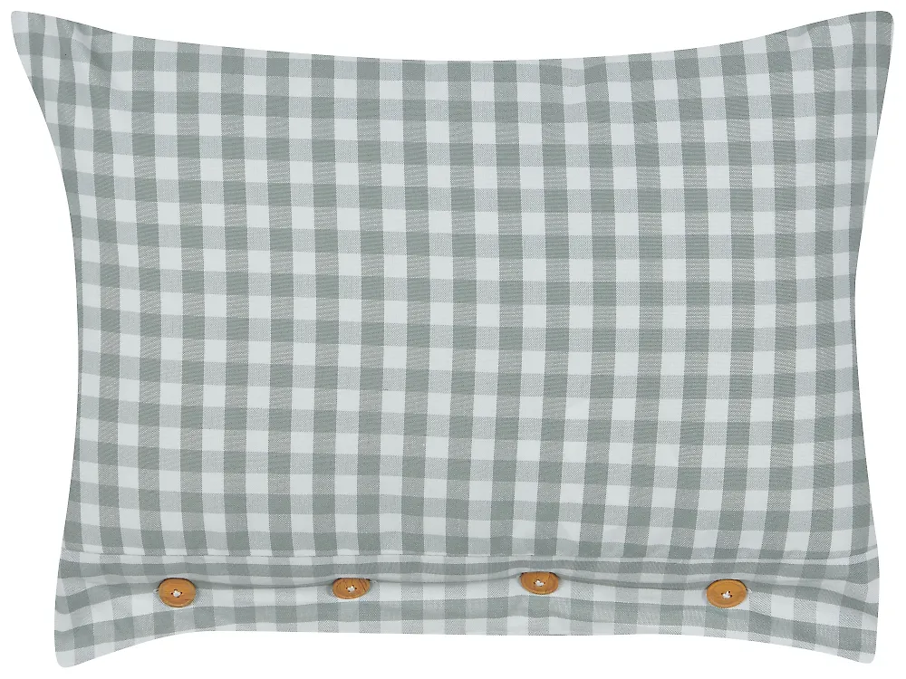 Throw Cushion TALYA 40 x 60 cm Mint Green Checked_1183810