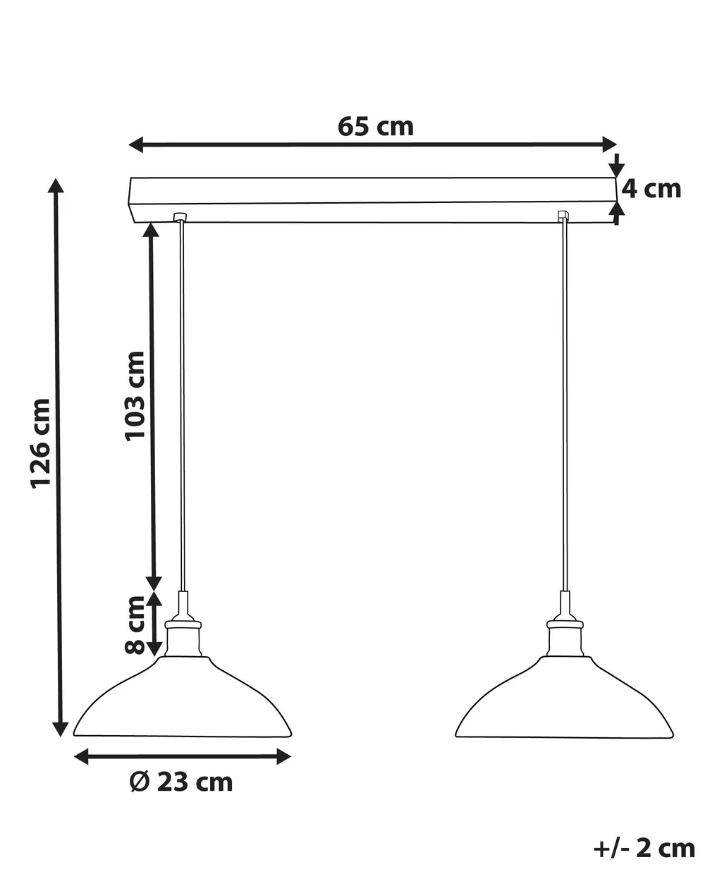 Pendellampa CHEYYAR Mangoträ Svart_867803