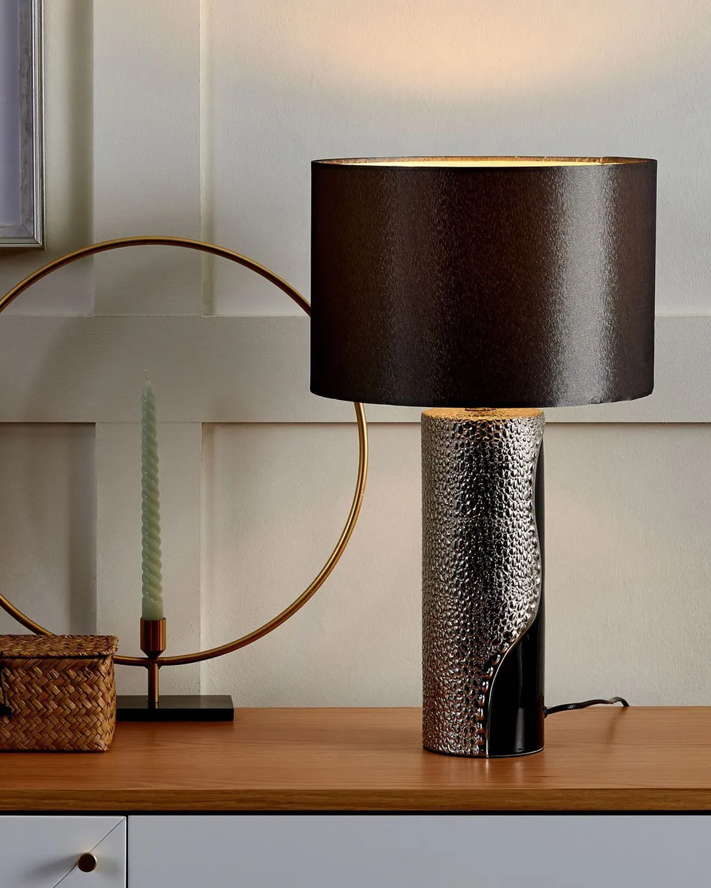 Table Lamp AIKEN Porcelain Black
