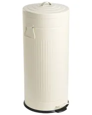 Pedal Waste Bin 30 L ECOAURA Metal Beige_1069983