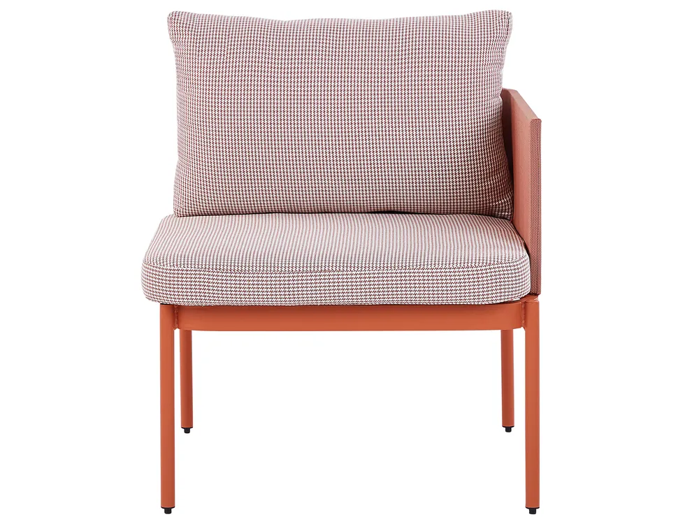 Loungesett til hagen med bord 2-seters TERRACINA Metall Oransje_826673