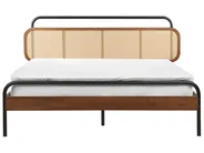 Bed Rattan BOUSSICOURT 160 x 200 cm (EU King Size) Dark Brown_931137