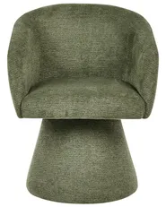 Dining Chair Swivel RYGGA Fabric Green_1091032