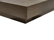Bed with LED Faux Leather ZEN 160 x 200 cm (EU King Size) Dark Ash Wood_941361