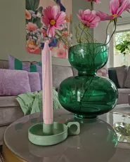 Candle Holder CHORIO 4 cm Metal Mint Green_937646